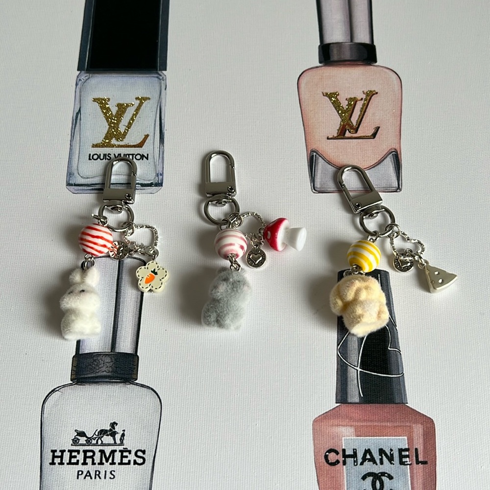 Buyers Choice Cute Mini Bunny Keychain with Charms